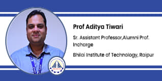 Bhilai Institute of Technology, Raipur, Sr. Assistant Professor & Alumni Prof. Incharge: Prof Aditya Tiwari Interview